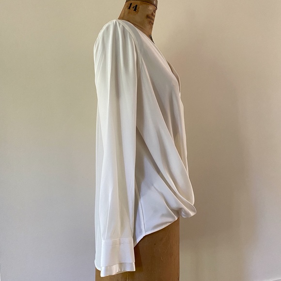 Rag & Bone Victor Draped Silk Blouse - Picture 9 of 11
